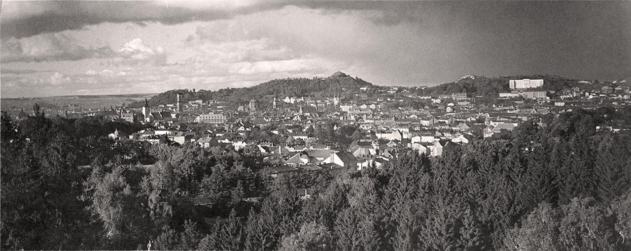 Львів. Загальний вигляд міста із південно-західної сторони. Автор фото Адам Ленкевич. 1930-ті рр. Із фондів цифрової бібліотеки «Polona».