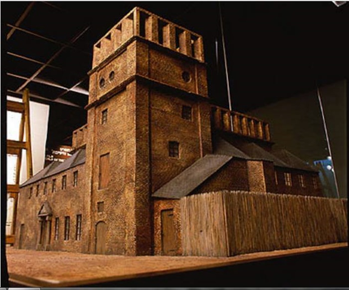 Макет Луцької синагоги із Музею єврейської діаспори Наум Гольдман