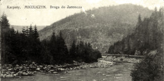 Микуличин, дорога до Яремче. Листівка початку ХХ ст.