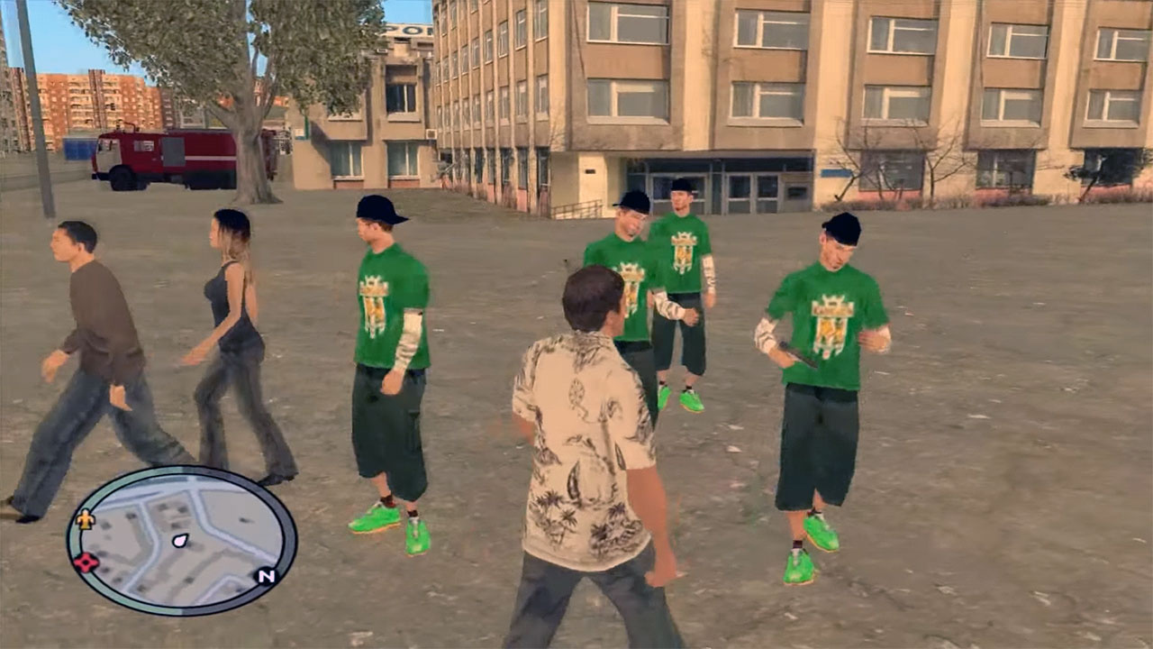 На вулицях Сихова часто можна зустріти фанатів Карпат