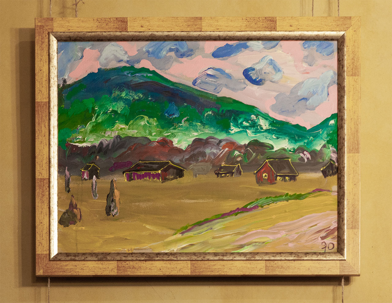 Експозиція виставки Юрія Ямаша "Гуцульські вакації"