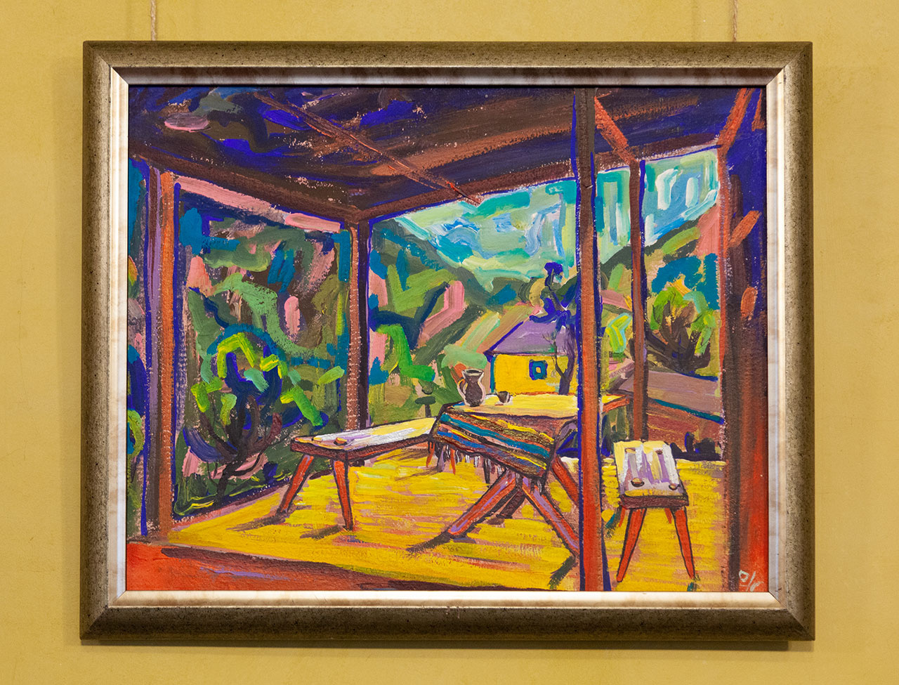 Експозиція виставки Юрія Ямаша "Гуцульські вакації"