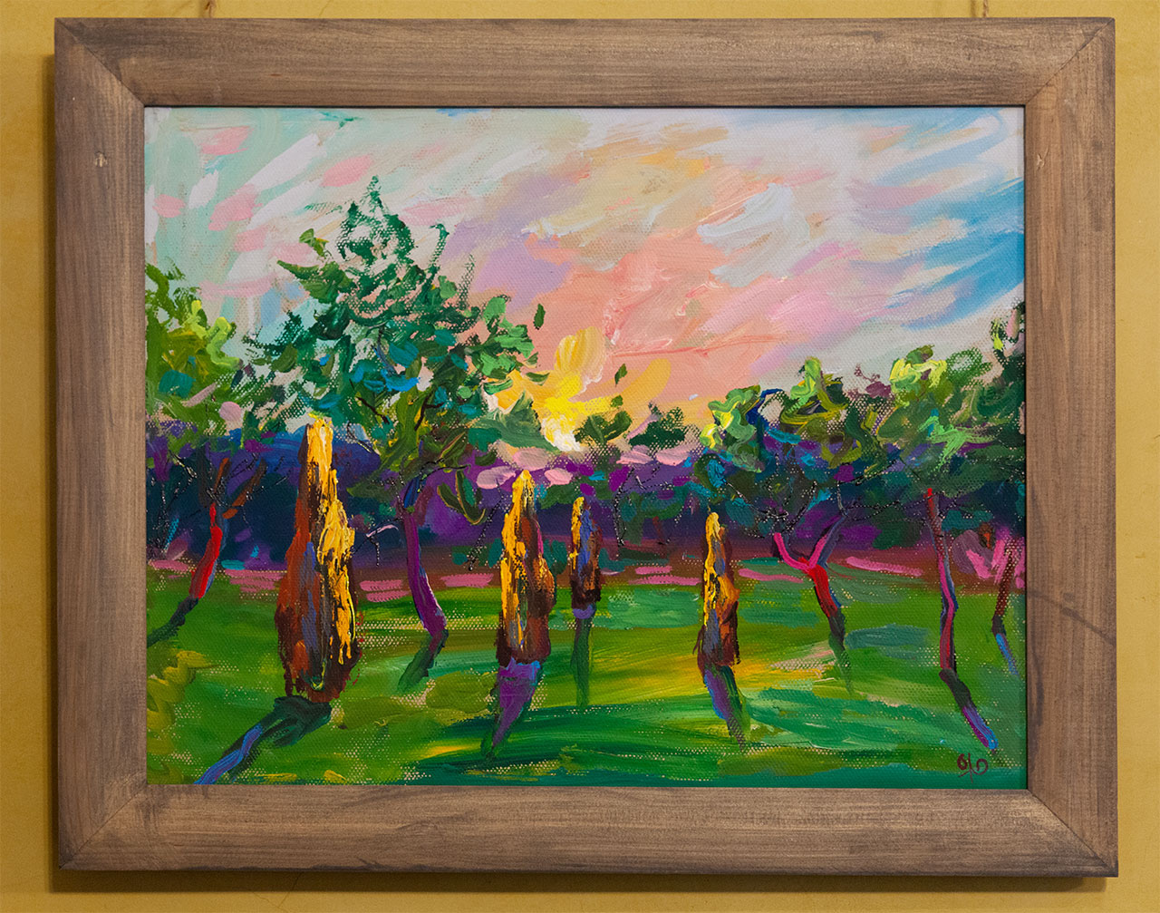 Експозиція виставки Юрія Ямаша "Гуцульські вакації"