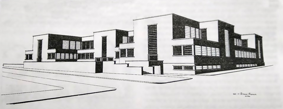 Проект критого ринку на пл. Зерновій. Арх. З. Жепецький, Кінець1920-х рр.