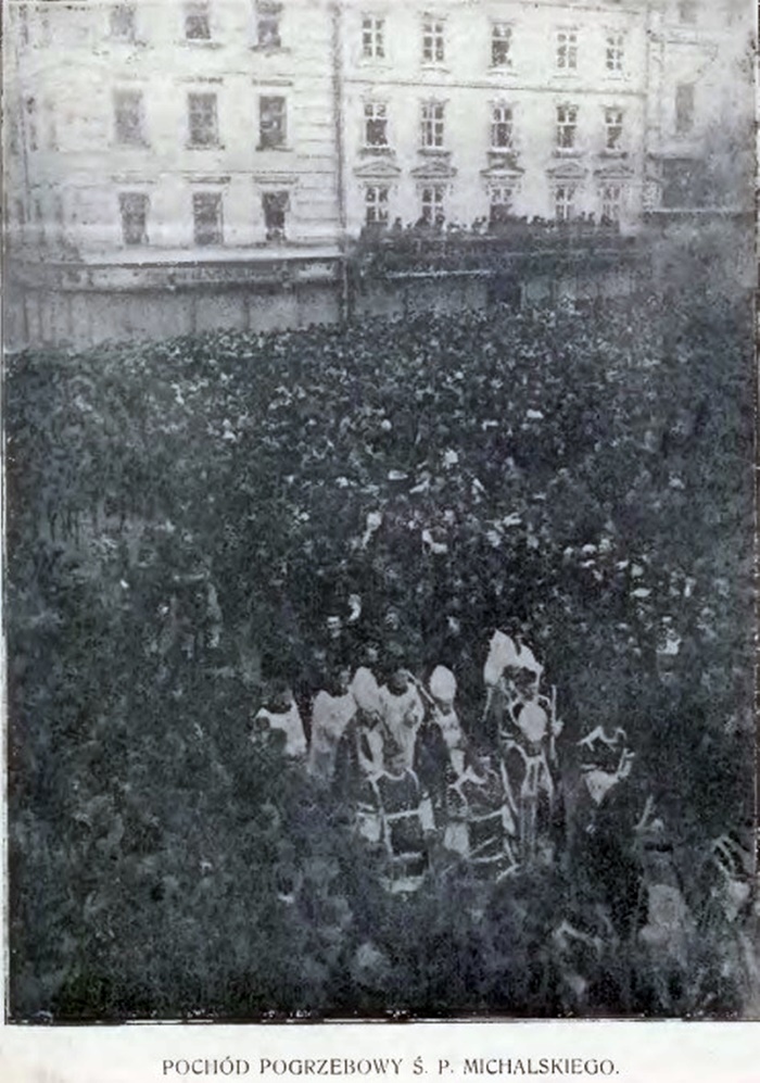 Похорон Міхальського у Львові. Chwila, 1907 рік