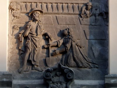 Каплиця Кампіанів і барельєф "Христос-городник" (1619-1629 рр.). Джерело: Вікіпедія