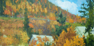 Робота з експозиції виставки живопису Ігоря Гапона