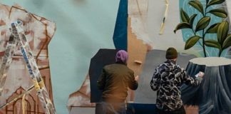 У Дрогобичі малюють мурал "Вуличний музей міста". Фото Ірина Мутка