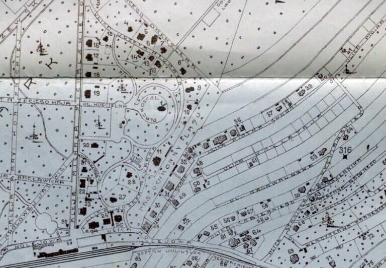 Поштове відділення на карті 1914 року — під цифрою 29