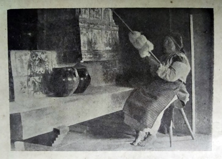 І.Іванець. Пряха. Каталог І виставки української аматорської фотографії у Львові, 1930 р. (збірка Львівського Фотомузею)