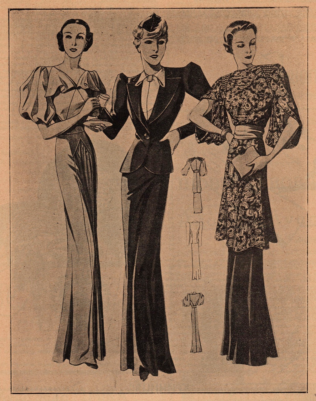 Модні вечірні сукні 1937 року