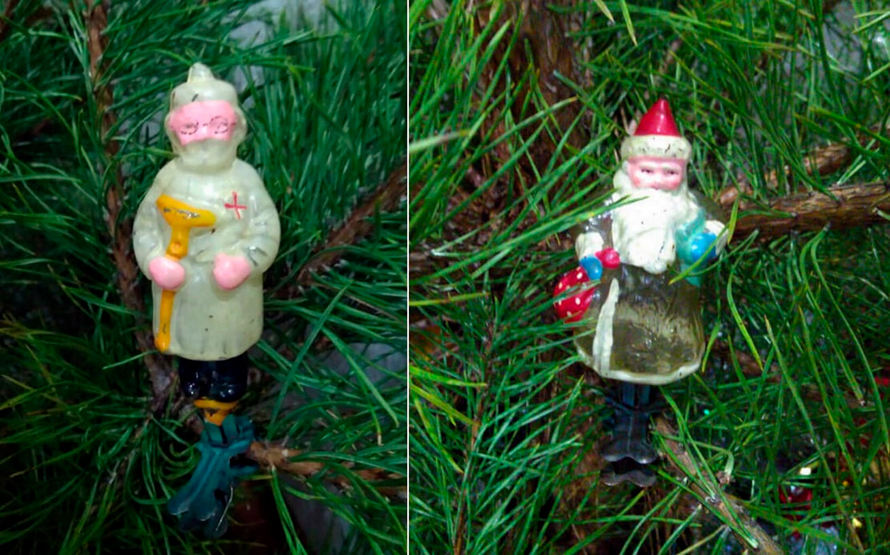 Колекційні Ай-Болить і Дід Мороз із 1960-х. Із запасів авторки публікації