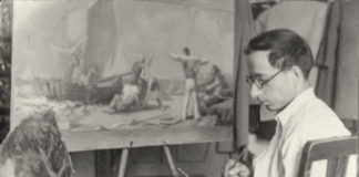 Карло Звіринський за дипломною роботою, 1953 р.