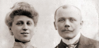 Степан Дмоховський з дружиною Теодорою з Подлуських, 1906 рік