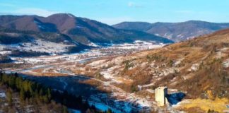 Панорама села Довге - усе мало бути під водою. Автор Володимир Суський