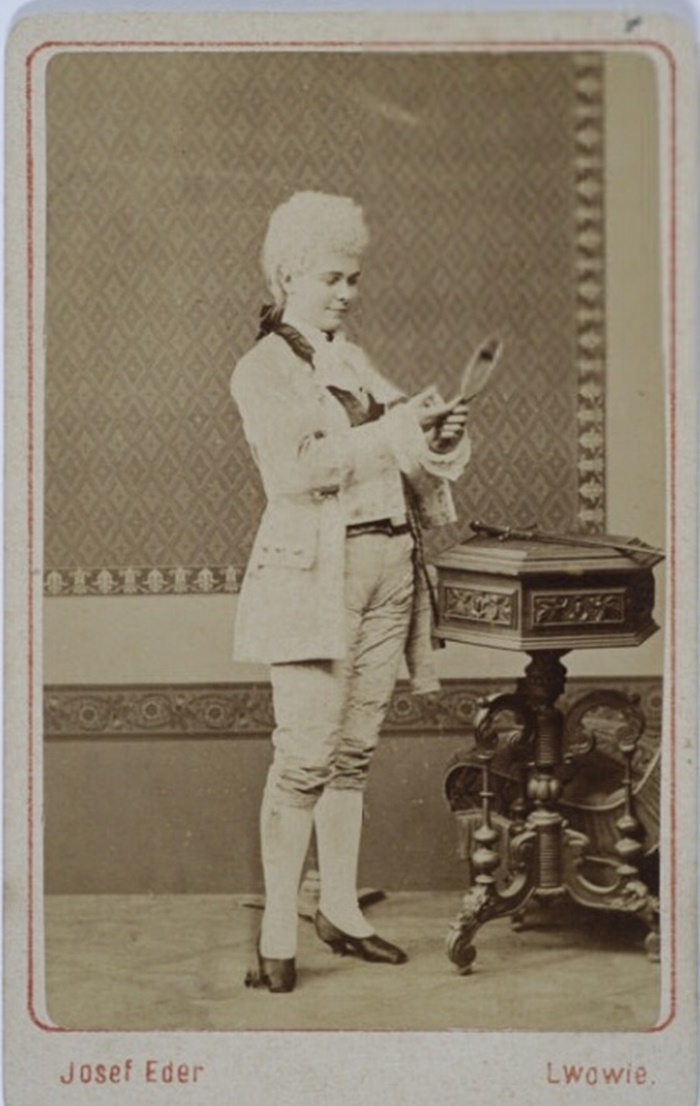 Львівська акторка Адольфіна Зімаєр, фото ХІХ ст.