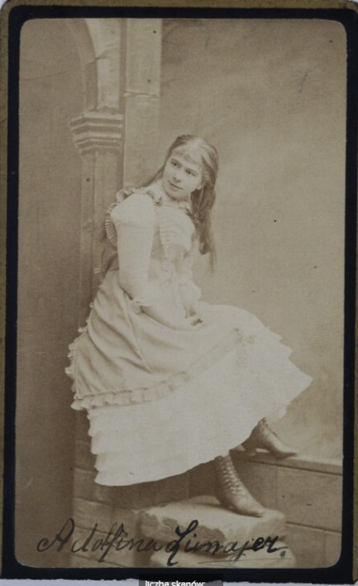 Львівська акторка Адольфіна Зімаєр, фото ХІХ ст.