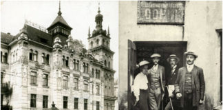 Дворик на Руській, 20 у Львові біля рухівні «Сокола-Батька» на старих світлинах першої третини ХХ століття