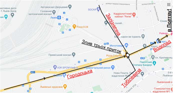 Наш маршрут на карті