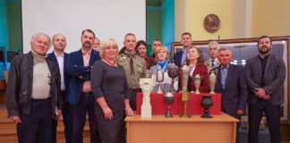 Доповідачі та слухачі на науковій конференції «Українська тіловиховна традиція». Львів, вул. Лисенка, 23 а; 19 травня 2021 р. Світлина Павла Гладиша.