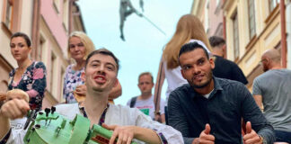 Гордій Старух під час «Ягеллонського ярмарку». Люблін (Польща), 2019.