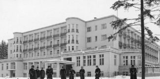 Моршин. Головний корпус. Зима 1939 року. А вже через 7-8 місяців санаторій захоплять "брати-визволителі"