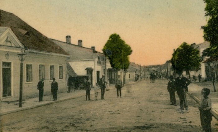 На одній із вулиць Мостиська, 1909 р.