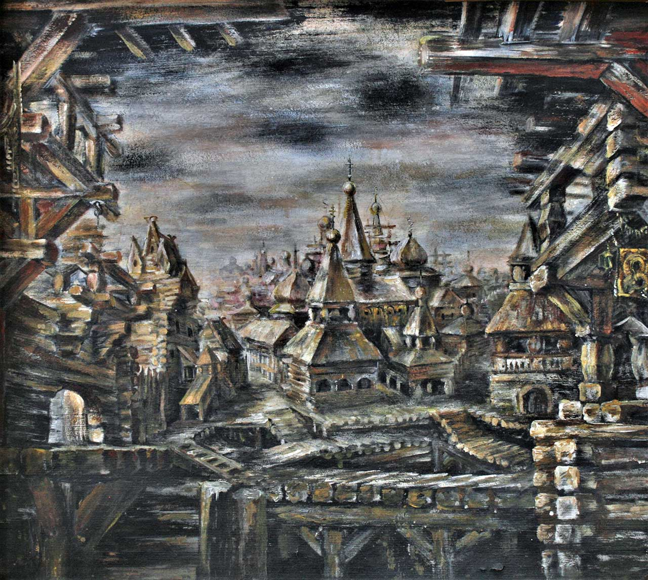 Ескіз декорації до опери М. Римського-Корсакова «Царева наречена»