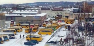 Територія ПАТ «Львівське АТП № 14630» із висоти пташиного польоту. Фото 2015 р.