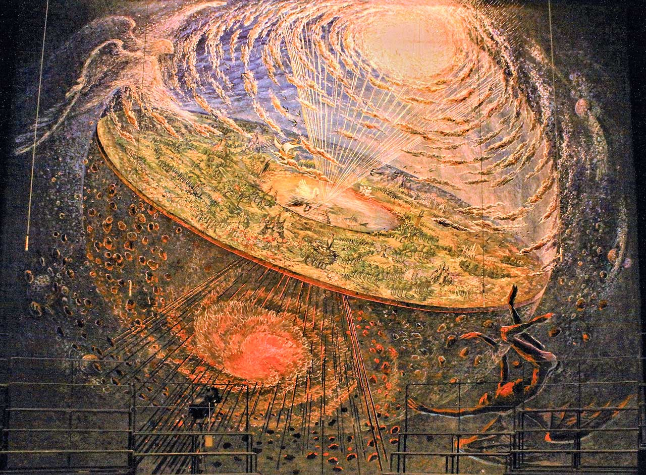 Живописна декорація до сценічної кантати К. Орфа «Карміна Бурана».