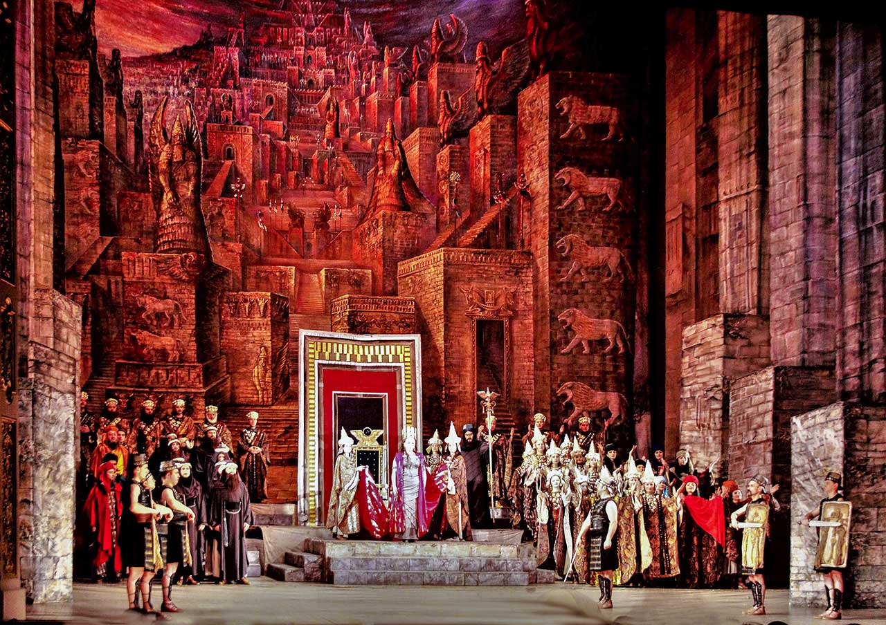 Сценографія до опери Дж. Верді «Набукко»