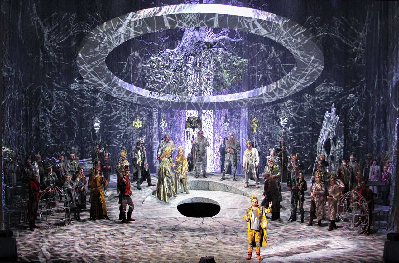 Сценографія до опери І. Небесного «Лис Микита»