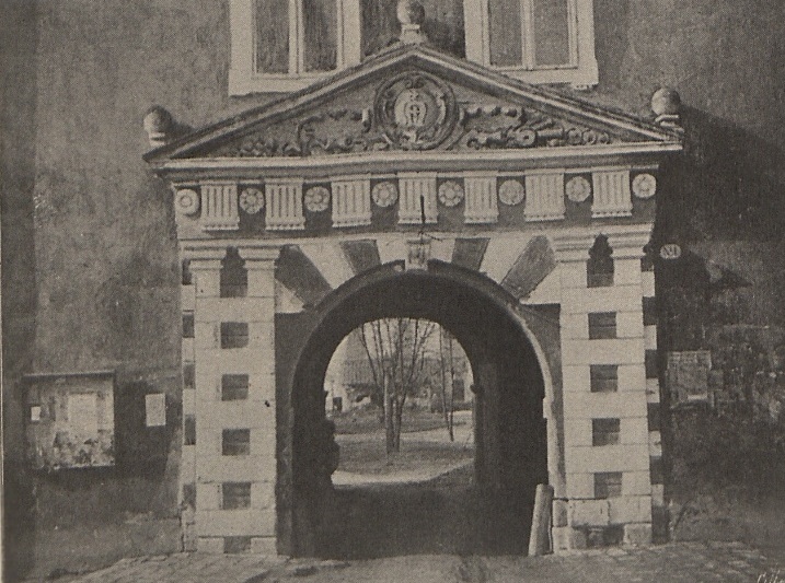 Замкова брама в Жовкві, 1900 р.