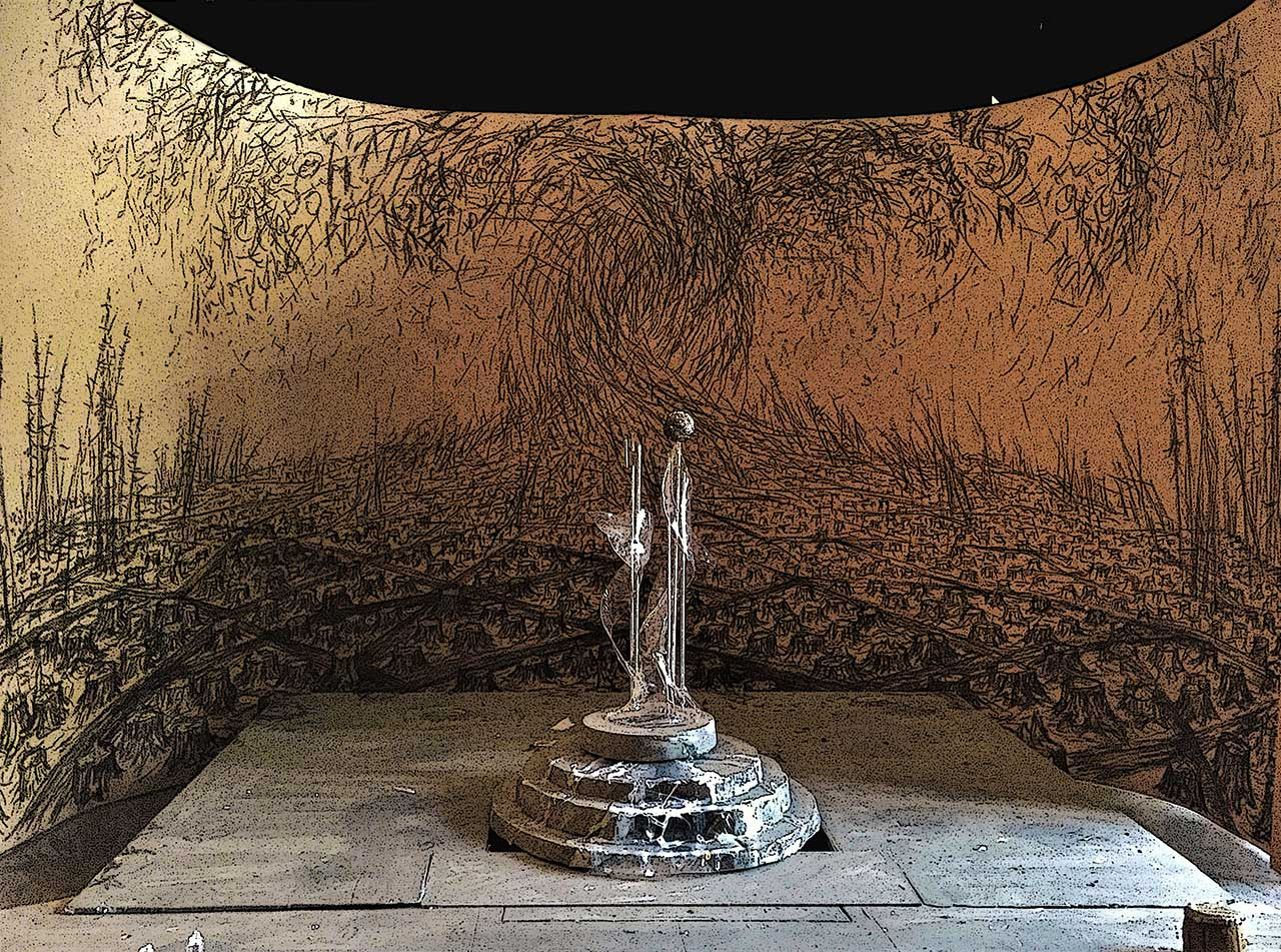 Макет сценографії опери "Лис Микита" (первинна версія)