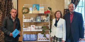 Організатори та лектори Микола Кушнір, Віра Романчак, Андрій Сова. Семінар «Іван Боберський – Батько українського спорту» в рамках науково-методичного лекторію «Українське тіловиховання: історія та сучасність». Львівський обласний Будинок учителя. 28 вересня 2021 р.