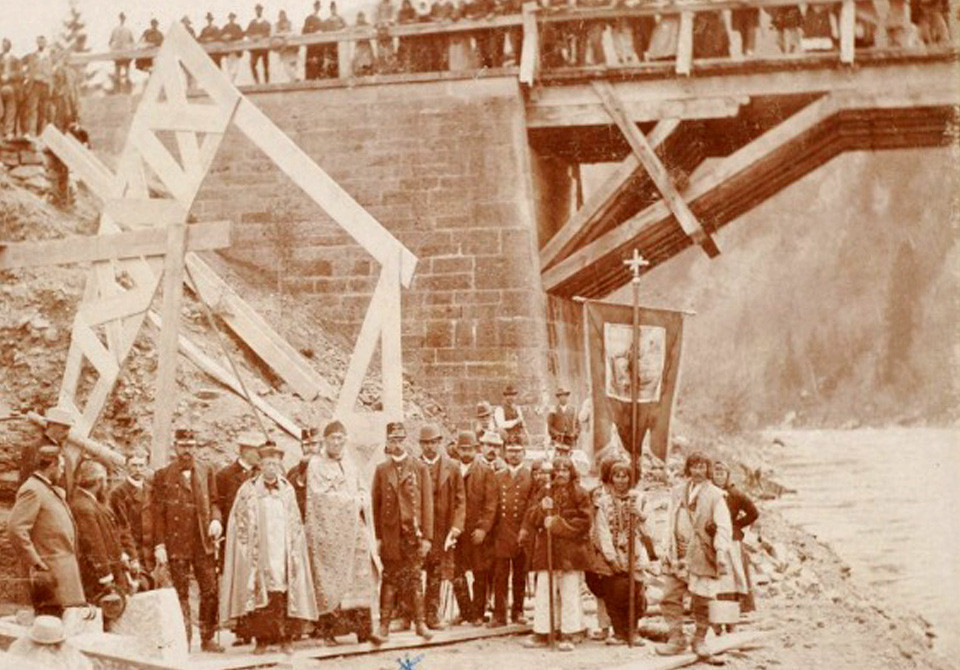Освячення мосту в Яремче, 1890-ті рр.