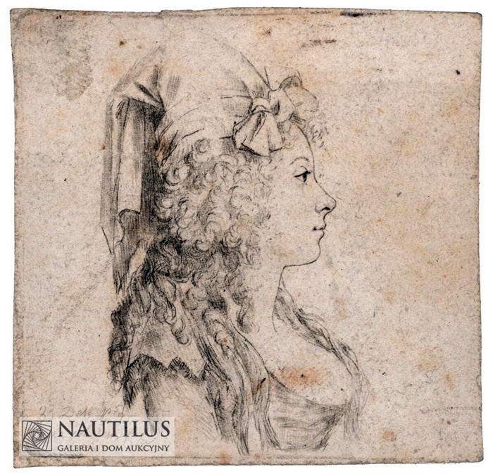 Розалія Любомирська. Малюнок олівцем Констанції Малгожати Жевуської – кузини Розалії. 1780 рік 