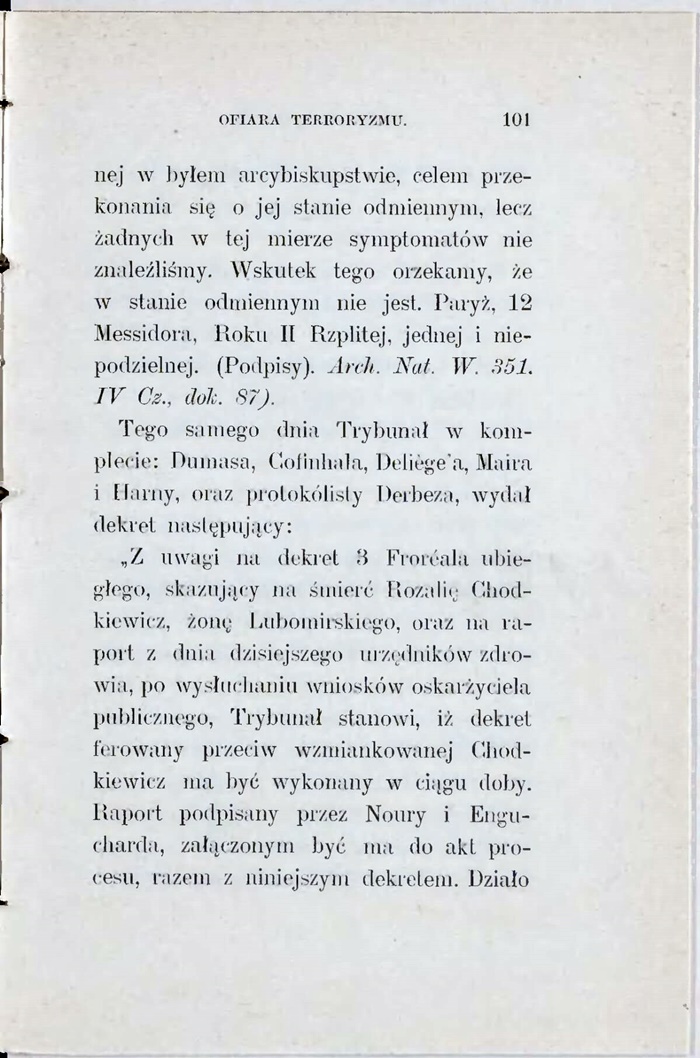Фрагмент з книги Александера Краушера, де ідеться про те, що ознак вагітності не виявлено, і тому вирок має бути виконано