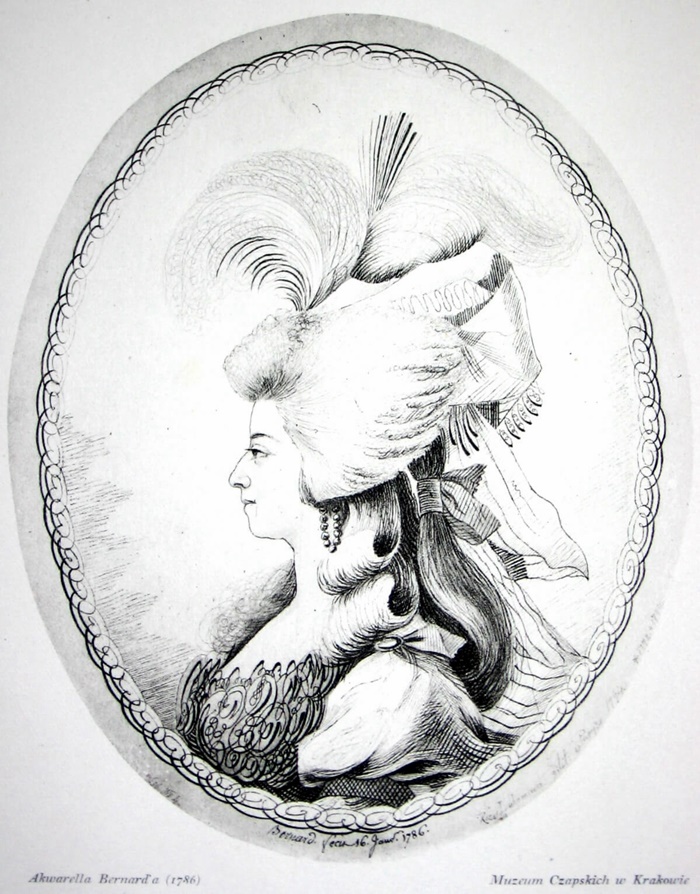 Так виглядала Розалія у рік свого весілля – 1786-й. Художник Бернар. З музею Чапських у Кракові