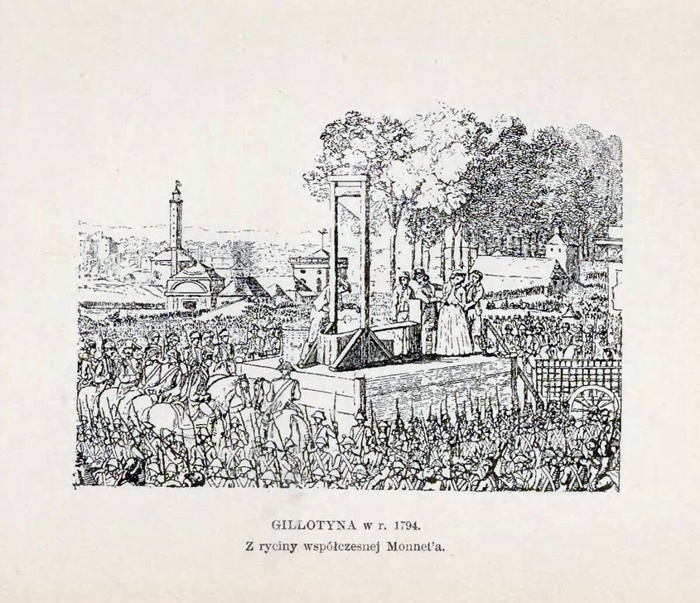 люстрація до книги Александера Краушера. За крок до гільйотини