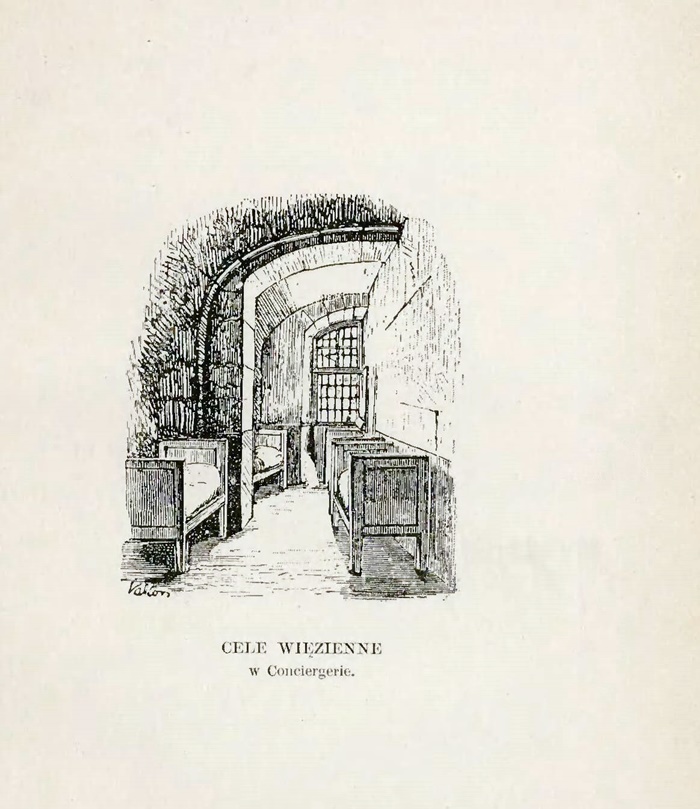 Тюремна камера. де утримували Любомирську. Ілюстрація з книги 