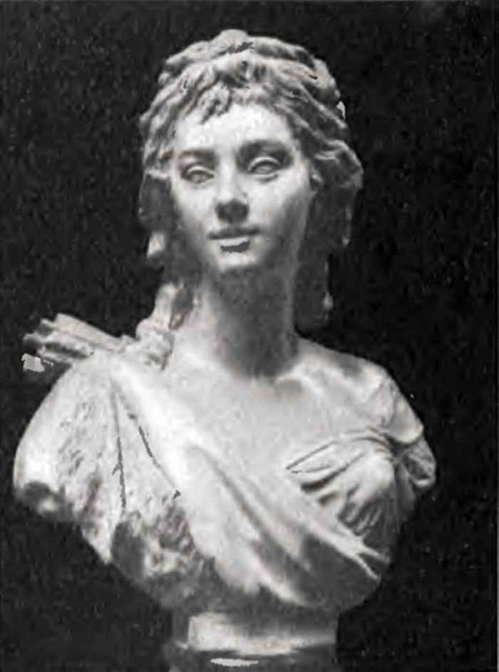 озалія Любомирська у виконанні придворного скульптора польського короля Станіслава Августа Понятовського Андре Жана Лебруна. Ілюстрація з польського часопису “Тижневик ілюстрований”, 1910 рік