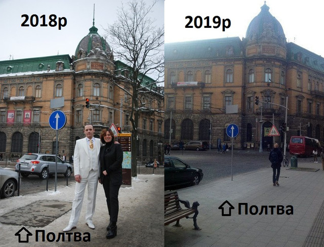 Закритий бруківкою вхід у Полтву на проспекті Свободи