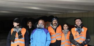 Українські художники розмальовують один із підземних переходів Львова у стилі твору Станіслава Лема, фото ЛМР