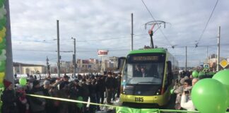 Відкриття трамвайної лінії на Сихів