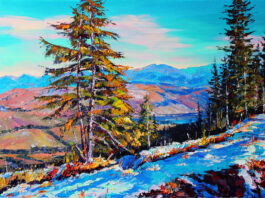 Експозиція виставки Богдана Салія "Мої Карпати"