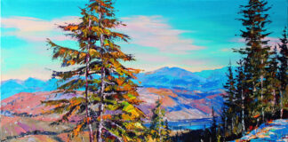 Експозиція виставки Богдана Салія "Мої Карпати"