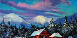 Експозиція виставки Богдана Салія "Мої Карпати"