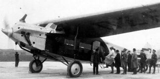 За пару хвилин перед відльотом 8-місного Fokker F VII