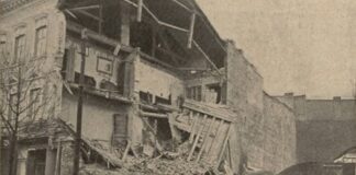 Обвал будинку на вулиці Янівській у Львові. Nowości Illustrowane, 1912 рік